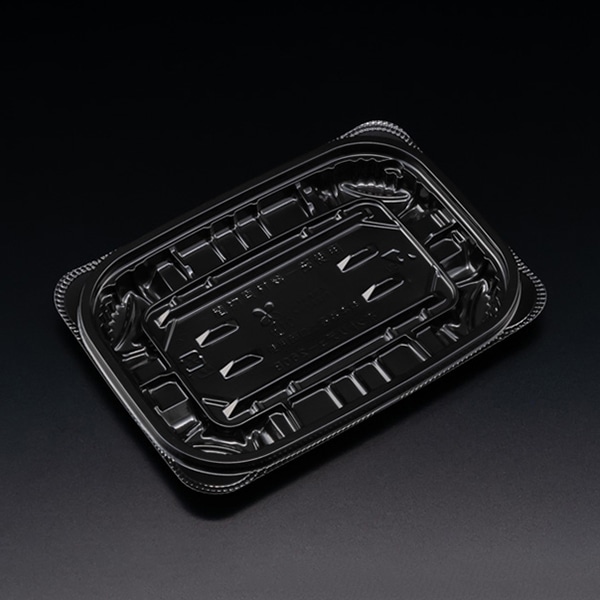 リスパック 惣菜容器 バイオ ホットリデュー 本体 260B K-黒 RHRD180 50枚/袋(ご注文単位32袋)【直送品】