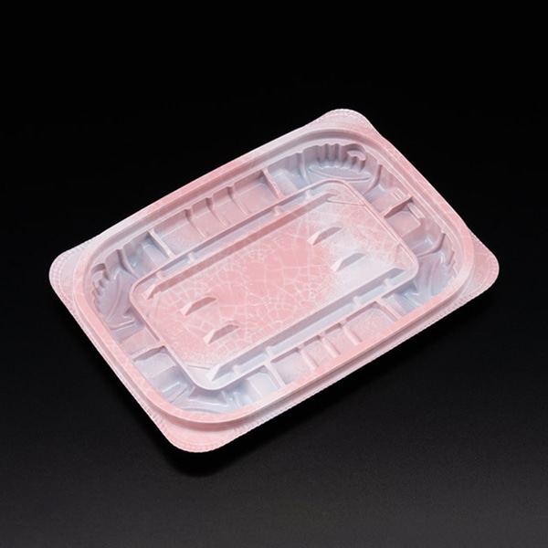 リスパック 惣菜容器 バイオ ホットリデュー 本体 260B K-ふく桃 RHRD181 50枚/袋(ご注文単位32袋)【直送品】