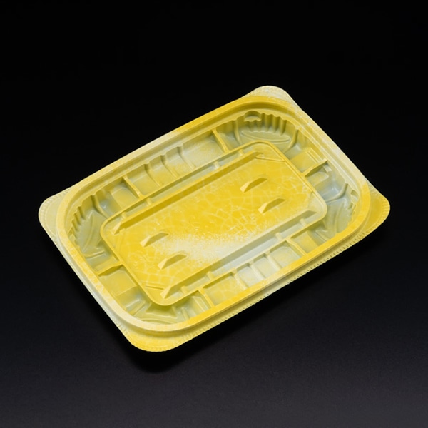 リスパック 惣菜容器 バイオ ホットリデュー 本体 260B K-ふく黄 RHRD182 50枚/袋(ご注文単位32袋)【直送品】