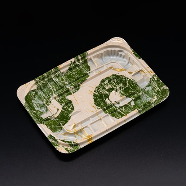 リスパック 惣菜容器 バイオ ホットリデュー 本体 260B K-とう緑 RHRD184 50枚/袋(ご注文単位32袋)【直送品】