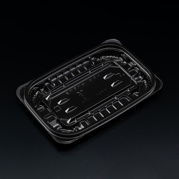 リスパック 惣菜容器 バイオ ホットリデュー 本体 275B K-黒 RHRD210 50枚/袋(ご注文単位24袋)【直送品】