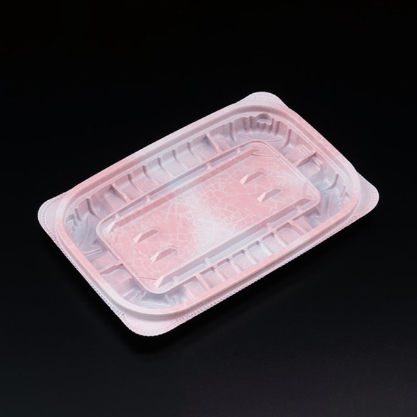 リスパック 惣菜容器 バイオ ホットリデュー 本体 275B K-ふく桃 RHRD211 50枚/袋(ご注文単位24袋)【直送品】