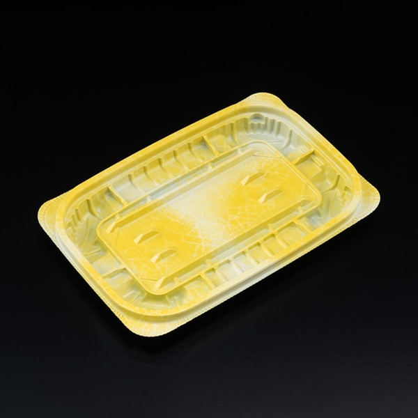 リスパック 惣菜容器 バイオ ホットリデュー 本体 275B K-ふく黄 RHRD212 50枚/袋(ご注文単位24袋)【直送品】