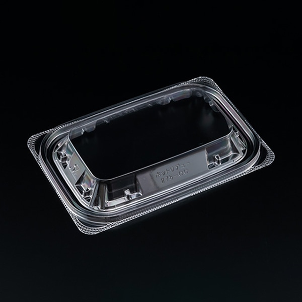 リスパック 惣菜容器 バイオ ホットリデュー 内外嵌合蓋 275-OC RHRD225 50枚/袋(ご注文単位24袋)【直送品】