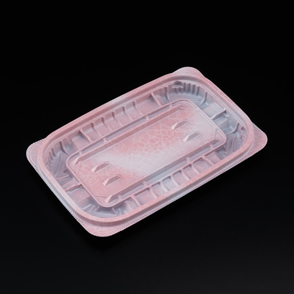 リスパック 惣菜容器 バイオ ホットリデュー 本体 280B K-ふく桃 RHRD241 50枚/袋(ご注文単位24袋)【直送品】