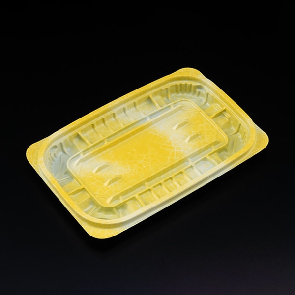 リスパック 惣菜容器 バイオ ホットリデュー 本体 280B K-ふく黄 RHRD242 50枚/袋(ご注文単位24袋)【直送品】