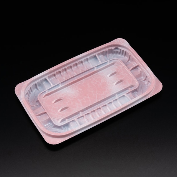 リスパック 惣菜容器 バイオ ホットリデュー 本体 295B K-ふく桃 RHRD271 50枚/袋(ご注文単位24袋)【直送品】