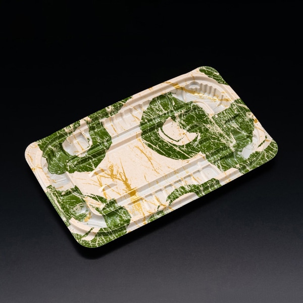 リスパック 惣菜容器 バイオ ホットリデュー 本体 295B K-とう緑 RHRD274 50枚/袋(ご注文単位24袋)【直送品】