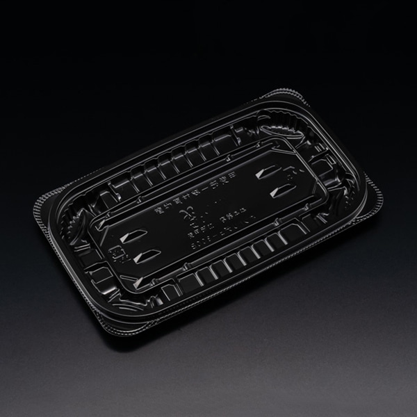 リスパック 惣菜容器 バイオ ホットリデュー 本体 300B K-黒 RHRD300 50枚/袋(ご注文単位24袋)【直送品】