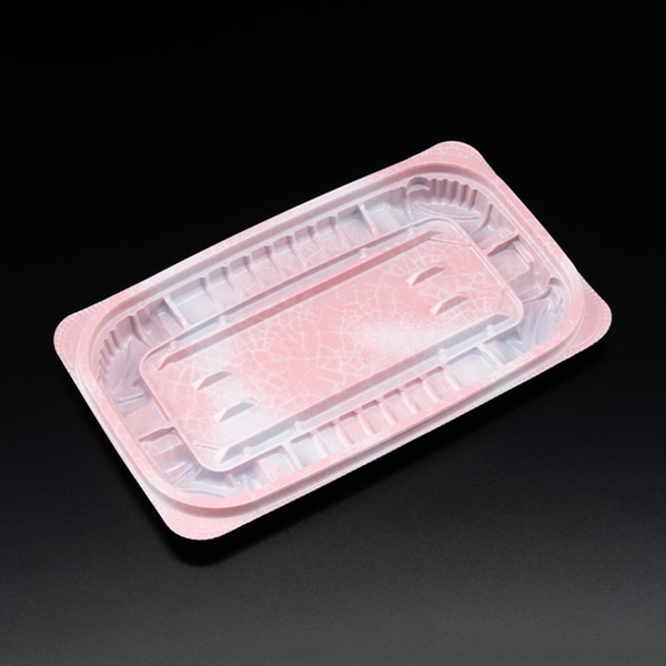 リスパック 惣菜容器 バイオ ホットリデュー 本体 300B K-ふく桃 RHRD301 50枚/袋(ご注文単位24袋)【直送品】