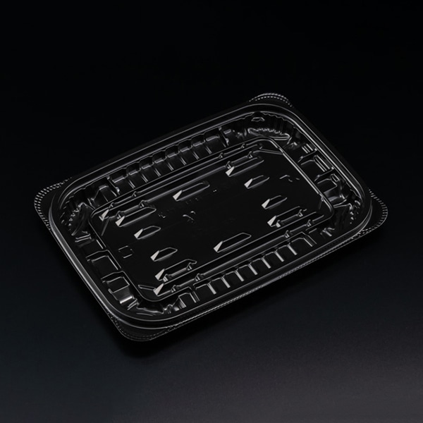 リスパック 惣菜容器 バイオ ホットリデュー 本体 325B K-黒 RHRD330 50枚/袋(ご注文単位18袋)【直送品】