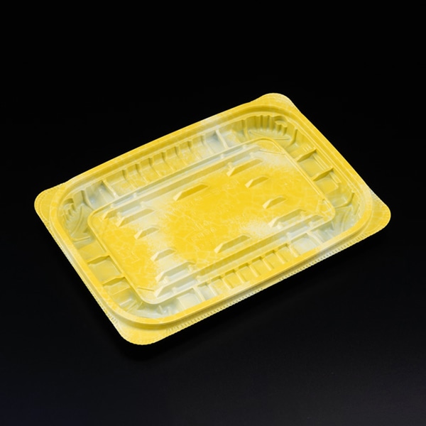 リスパック 惣菜容器 バイオ ホットリデュー 本体 325B K-ふく黄 RHRD332 50枚/袋(ご注文単位18袋)【直送品】