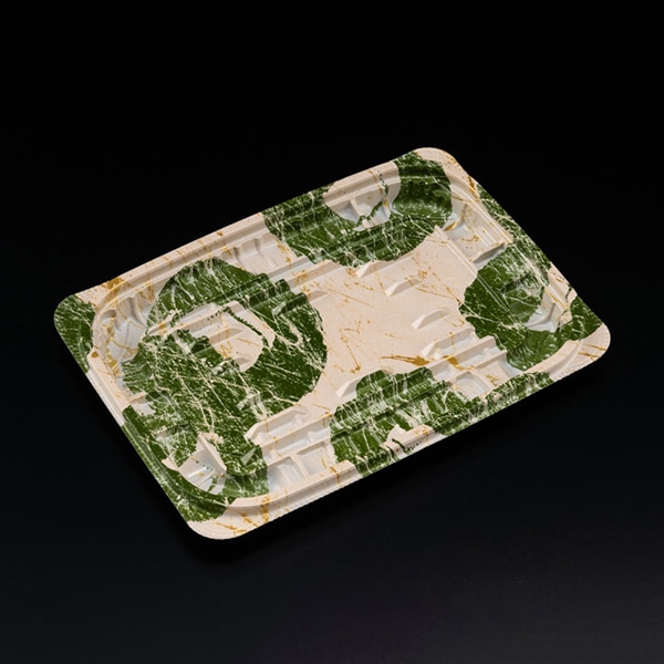 リスパック 惣菜容器 バイオ ホットリデュー 本体 325B K-とう緑 RHRD334 50枚/袋(ご注文単位18袋)【直送品】