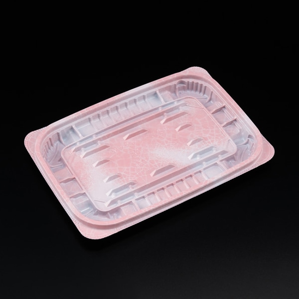 リスパック 惣菜容器 バイオ ホットリデュー 本体 330B K-ふく桃 RHRD361 50枚/袋(ご注文単位18袋)【直送品】