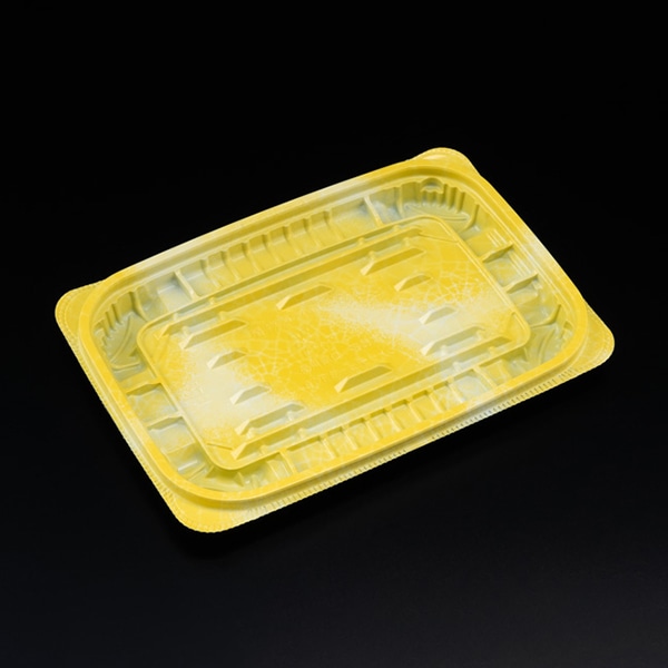 リスパック 惣菜容器 バイオ ホットリデュー 本体 330B K-ふく黄 RHRD362 50枚/袋(ご注文単位18袋)【直送品】