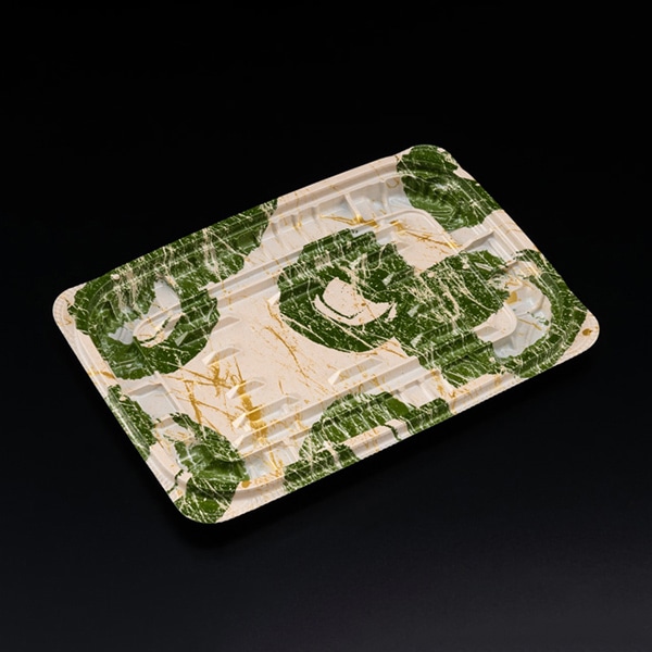 リスパック 惣菜容器 バイオ ホットリデュー 本体 330B K-とう緑 RHRD364 50枚/袋(ご注文単位18袋)【直送品】