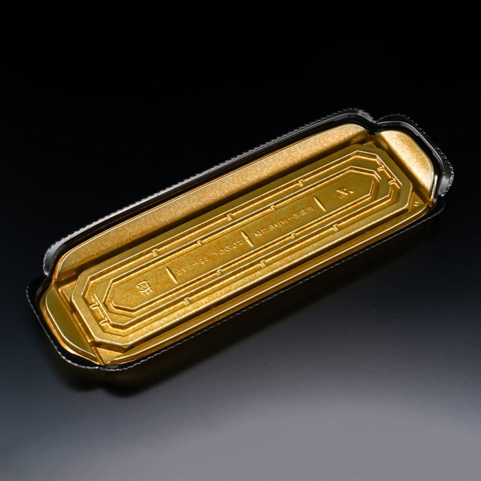 リスパック 刺身容器 バイオ 華ノ枠 本体 32-12B 真打金 FHNW705 50枚/袋（ご注文単位12袋）【直送品】