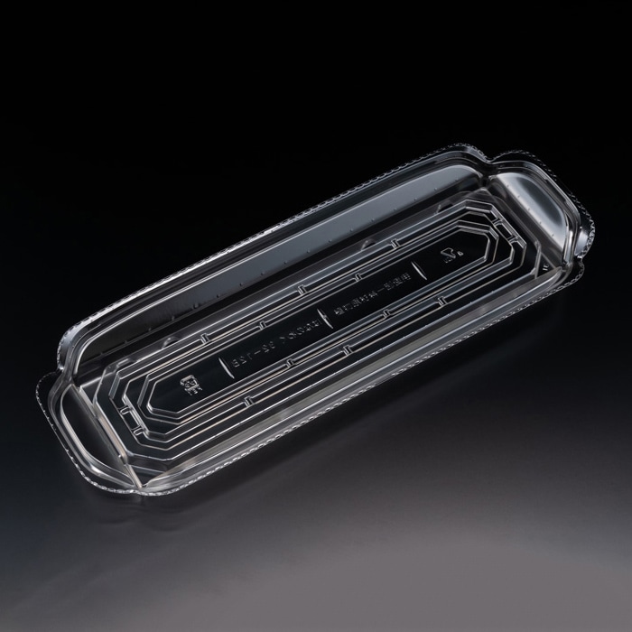 リスパック 刺身容器 バイオ 華ノ枠 本体 32-12B クリアー FHNW701 50枚/袋（ご注文単位12袋）【直送品】