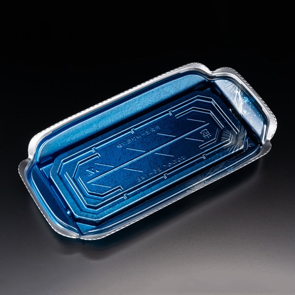 リスパック 刺身容器 バイオ 華ノ枠 本体 25-14B ゆう箔銀 FHNW556 50枚/袋（ご注文単位12袋）【直送品】