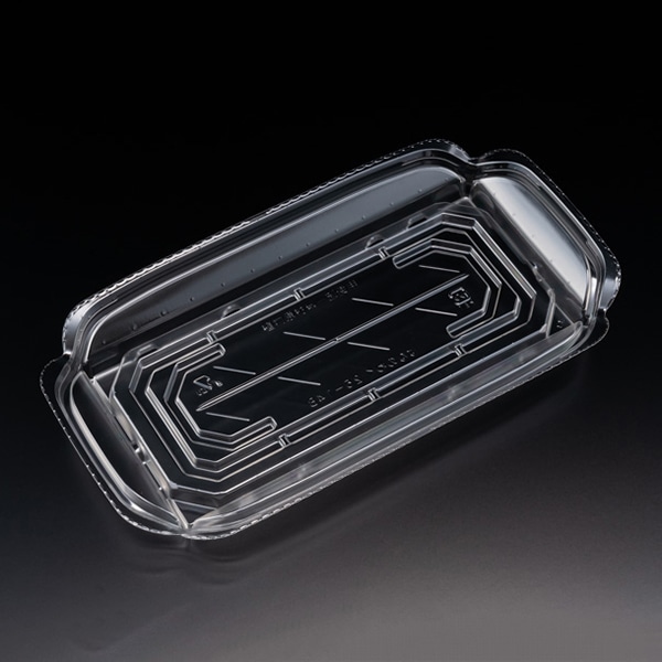 リスパック 刺身容器 バイオ 華ノ枠 本体 25-14B クリアー FHNW551 50枚/袋（ご注文単位12袋）【直送品】