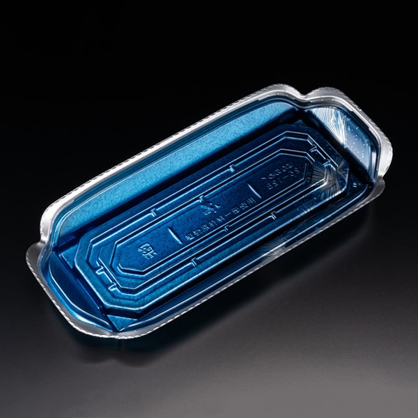 リスパック 刺身容器 バイオ 華ノ枠 本体 25-12B ゆう箔銀 FHNW506 50枚/袋（ご注文単位16袋）【直送品】