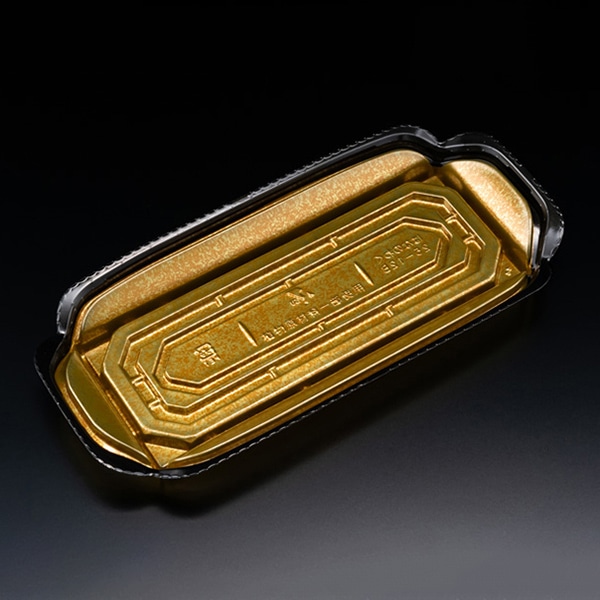 リスパック 刺身容器 バイオ 華ノ枠 本体 25-12B 真打金 FHNW505 50枚/袋(ご注文単位16袋)【直送品】