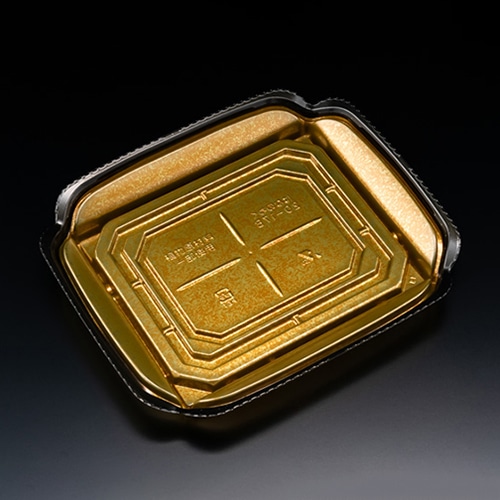 リスパック 刺身容器 バイオ 華ノ枠 本体 20-17B 真打金 FHNW405 50枚/袋（ご注文単位12袋）【直送品】