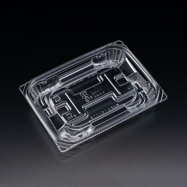 リスパック 惣菜容器 バイオ 優越 本体 16-11B クリアー PBDR290 50枚/袋(ご注文単位24袋)【直送品】