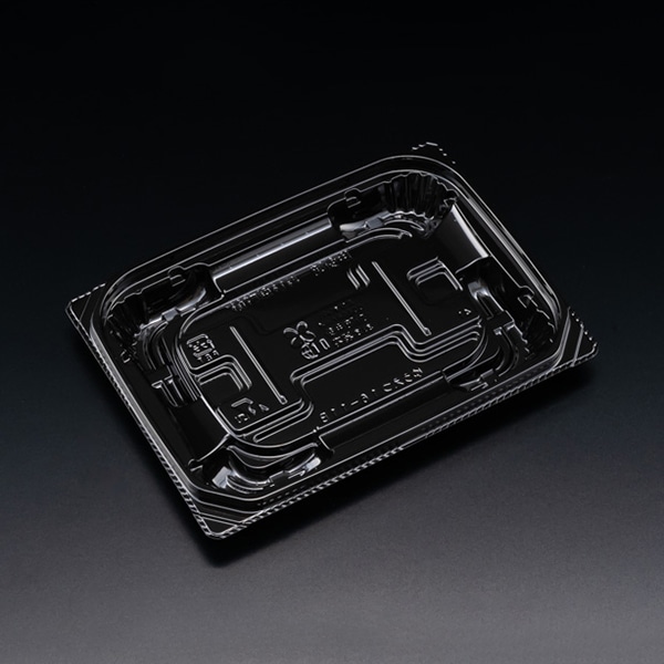 リスパック 惣菜容器 バイオ 優越 本体 16-11B 黒 PBDR291 50枚/袋(ご注文単位24袋)【直送品】