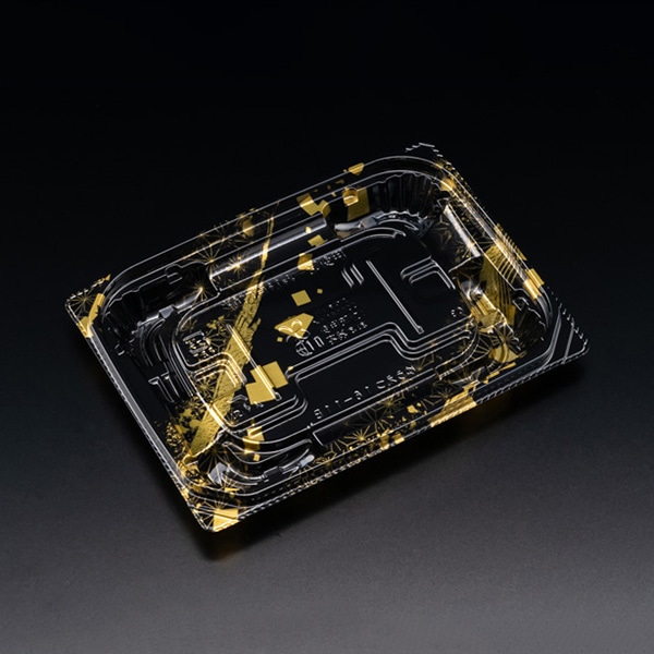 リスパック 惣菜容器 バイオ 優越 本体 16-11B はくが金 PBDR297 50枚/袋(ご注文単位24袋)【直送品】