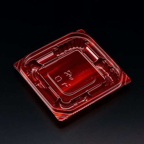 リスパック 惣菜容器 バイオ 優越 本体 11-11B ベロアレッド PBDR014 50枚/袋(ご注文単位32袋)【直送品】