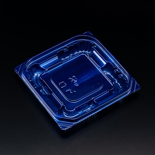 リスパック 惣菜容器 バイオ 優越 本体 11-11B ベロアブルー PBDR016 50枚/袋(ご注文単位32袋)【直送品】