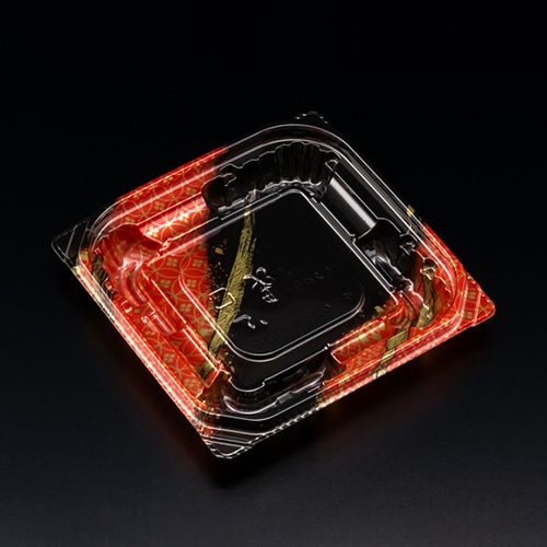 リスパック 惣菜容器 バイオ 優越 本体 11-11B ゆかし赤 PBDR018 50枚/袋(ご注文単位32袋)【直送品】