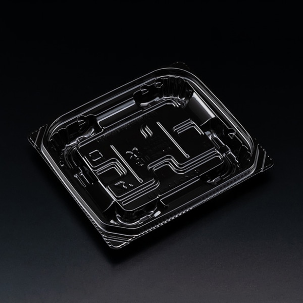 リスパック 惣菜容器 バイオ 優越 本体 13-11B 黒 PBDR091 50枚/袋(ご注文単位32袋)【直送品】