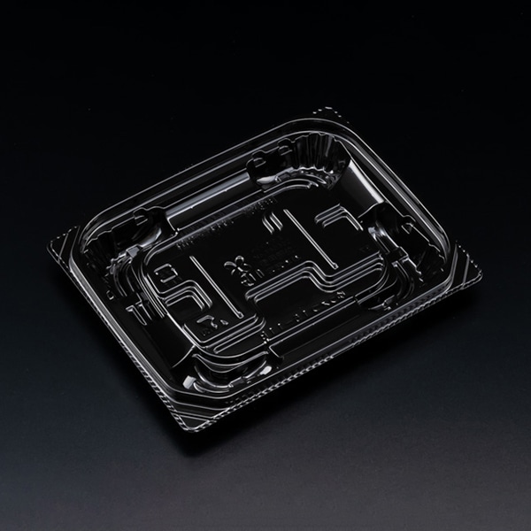 リスパック 惣菜容器 バイオ 優越 本体 15-11B 黒 PBDR211 50枚/袋（ご注文単位30袋）【直送品】