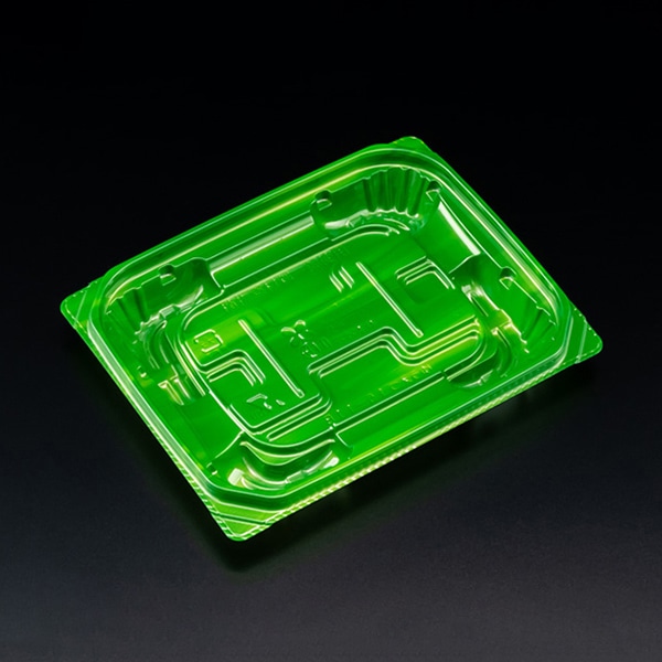 リスパック 惣菜容器 バイオ 優越 本体 15-11B ベロアグリーン PBDR215 50枚/袋（ご注文単位30袋）【直送品】