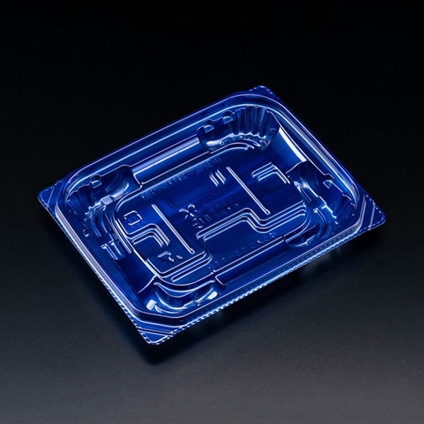 リスパック 惣菜容器 バイオ 優越 本体 15-11B ベロアブルー PBDR216 50枚/袋（ご注文単位30袋）【直送品】