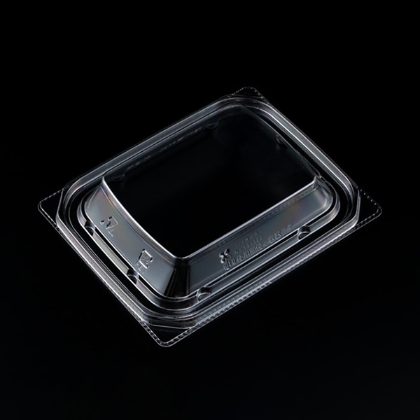 リスパック 惣菜容器 バイオ 優越 内外嵌合蓋 15-11ーOC PBDR248 50枚/袋（ご注文単位30袋）【直送品】