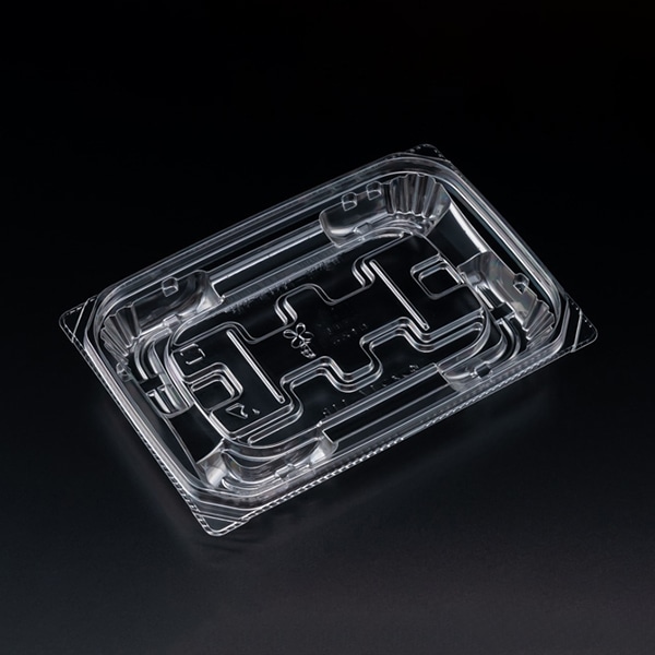 リスパック 惣菜容器 バイオ 優越 本体 17-11B クリアー PBDR330 50枚/袋（ご注文単位24袋）【直送品】