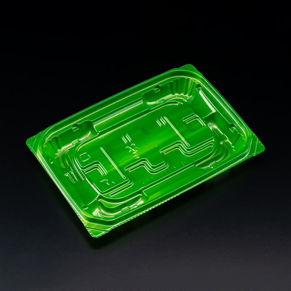 リスパック 惣菜容器 バイオ 優越 本体 17-11B ベロアグリーン PBDR335 50枚/袋（ご注文単位24袋）【直送品】