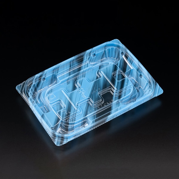 リスパック 惣菜容器 バイオ 優越 本体 17-11B りょうみ青 PBDR339 50枚/袋（ご注文単位24袋）【直送品】