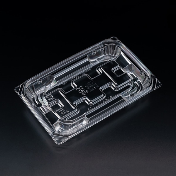 リスパック 惣菜容器 バイオ 優越 本体 18-11B クリアー PBDR410 50枚/袋（ご注文単位24袋）【直送品】