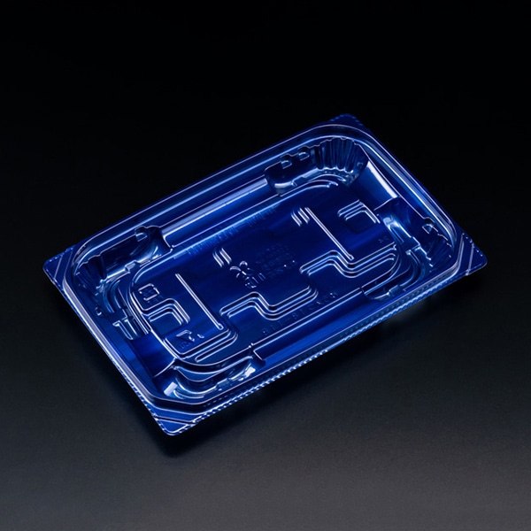 リスパック 惣菜容器 バイオ 優越 本体 18-11B ベロアブルー PBDR416 50枚/袋（ご注文単位24袋）【直送品】