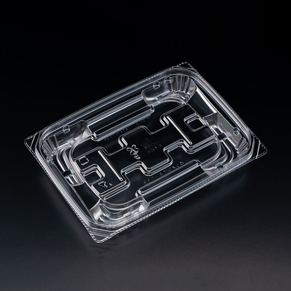リスパック 惣菜容器 バイオ 優越 本体 18-13B クリアー PBDR450 50枚/袋（ご注文単位18袋）【直送品】