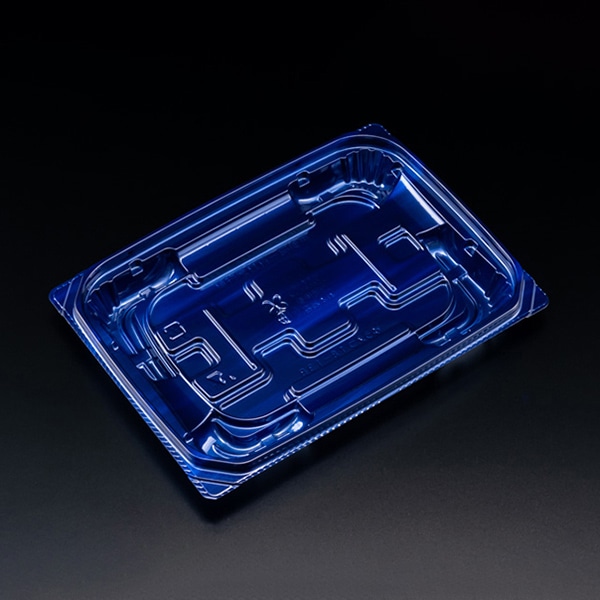 リスパック 惣菜容器 バイオ 優越 本体 18-13B ベロアブルー PBDR456 50枚/袋(ご注文単位18袋)【直送品】