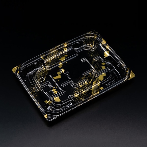 リスパック 惣菜容器 バイオ 優越 本体 18-13B はくが金 PBDR457 50枚/袋(ご注文単位18袋)【直送品】