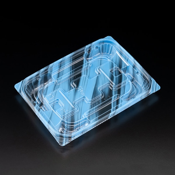 リスパック 惣菜容器 バイオ 優越 本体 18-13B りょうみ青 PBDR459 50枚/袋(ご注文単位18袋)【直送品】