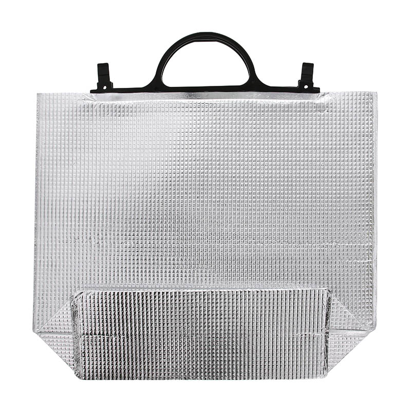 モロフジ 手提げ保冷角底袋 黒取手 大 10枚/袋