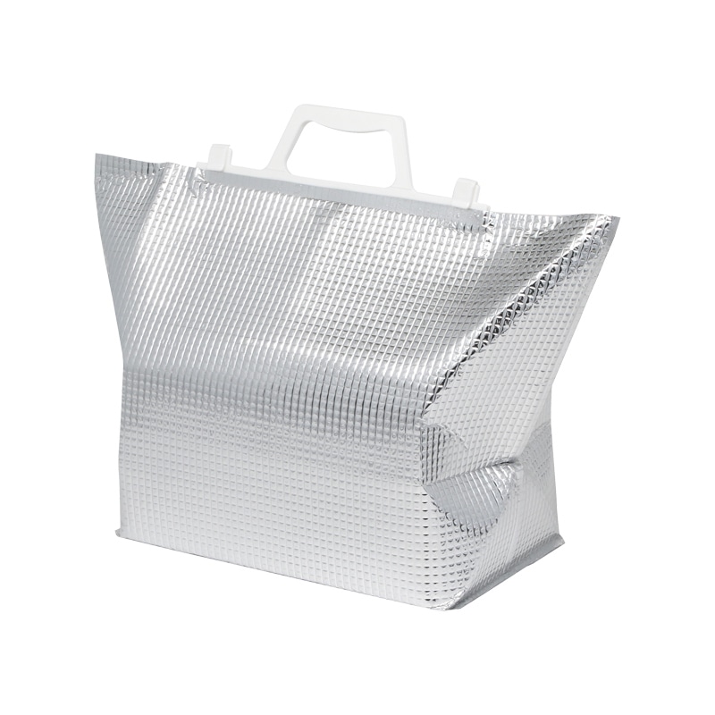 モロフジ 手提げ保冷角底袋 白取手 小 10枚/袋