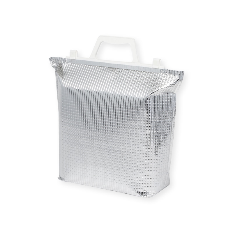 モロフジ 手提げ保冷角底袋 白取手 アイスS 10枚/袋